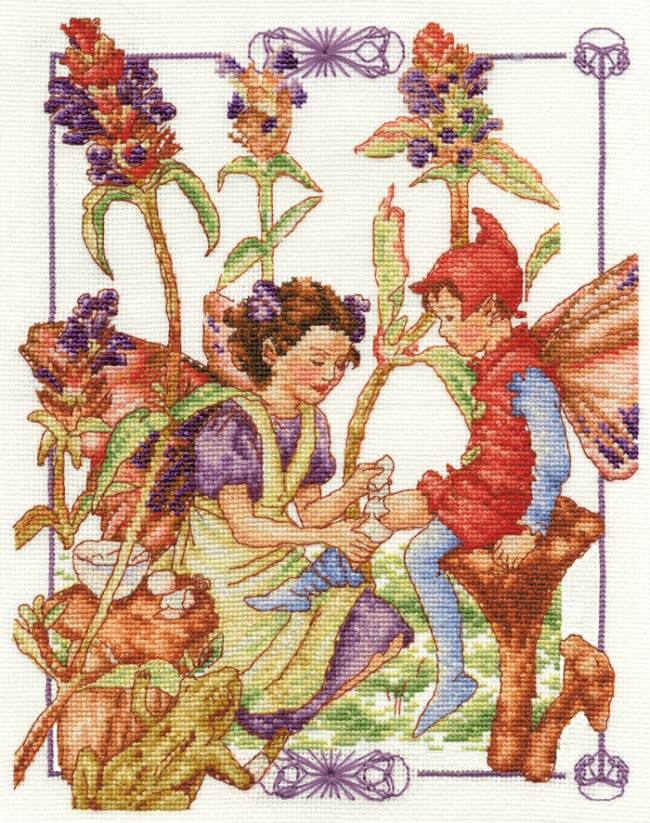 DMC Cross Stitch Kit - Flower Fairies - The Self Heal Fairy